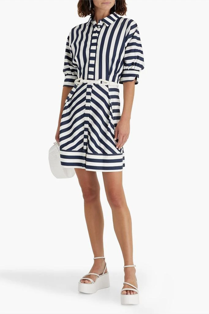 REBECCA VALLANCE Katerina striped cotton-poplin shirt dress 2