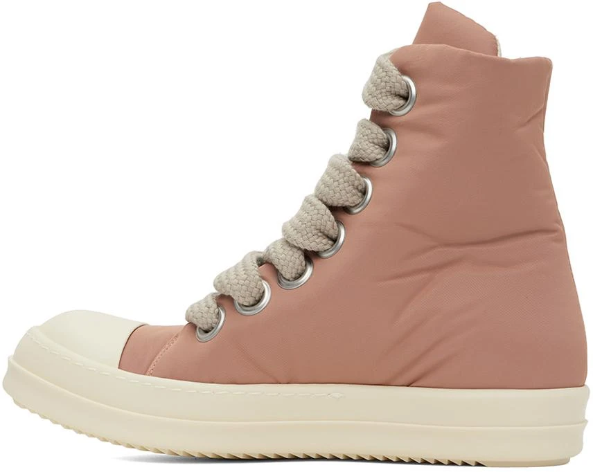 Rick Owens Pink Jumbo Lace Puffer Sneakers 3
