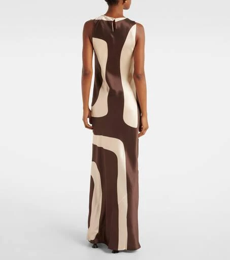 SIR. Printed silk maxi dress 3