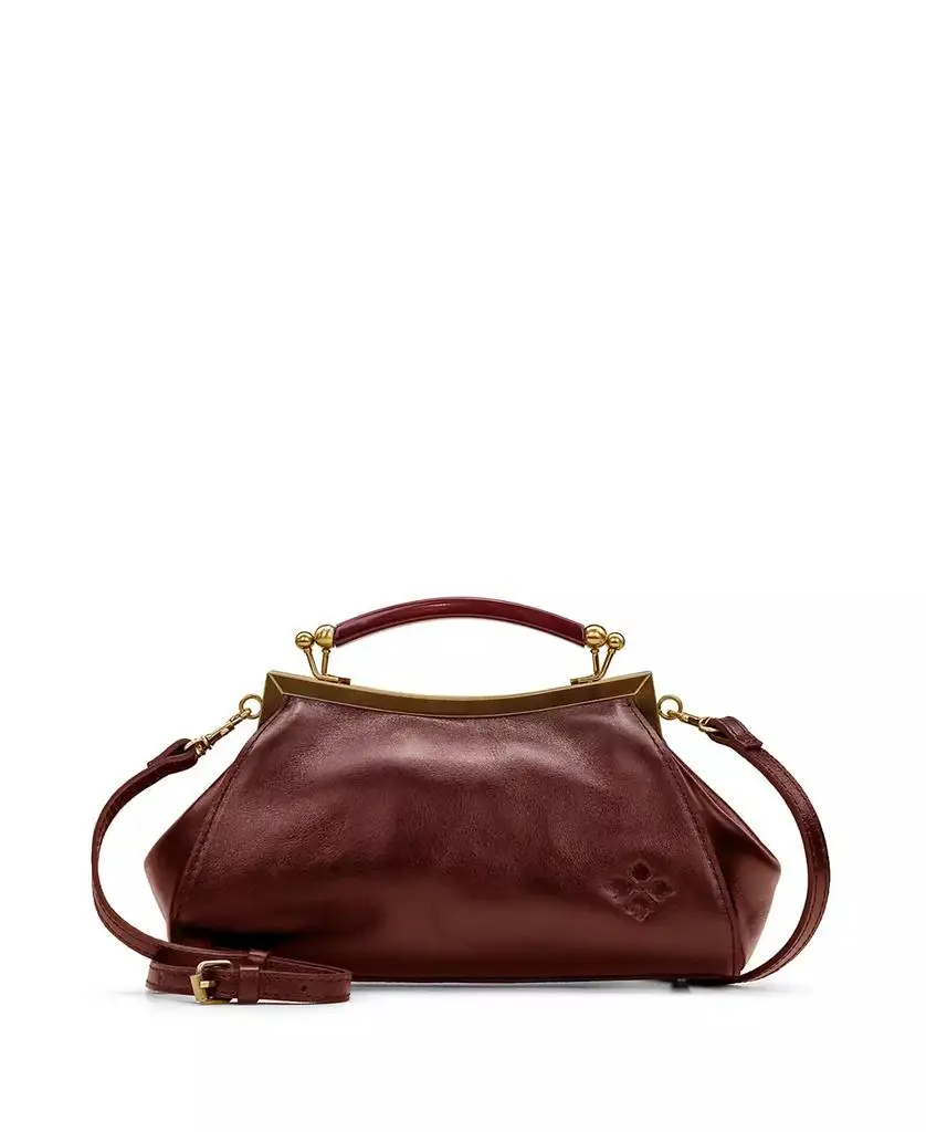 Patricia Nash Kelmscott Small Leather Frame Crossbody Bag