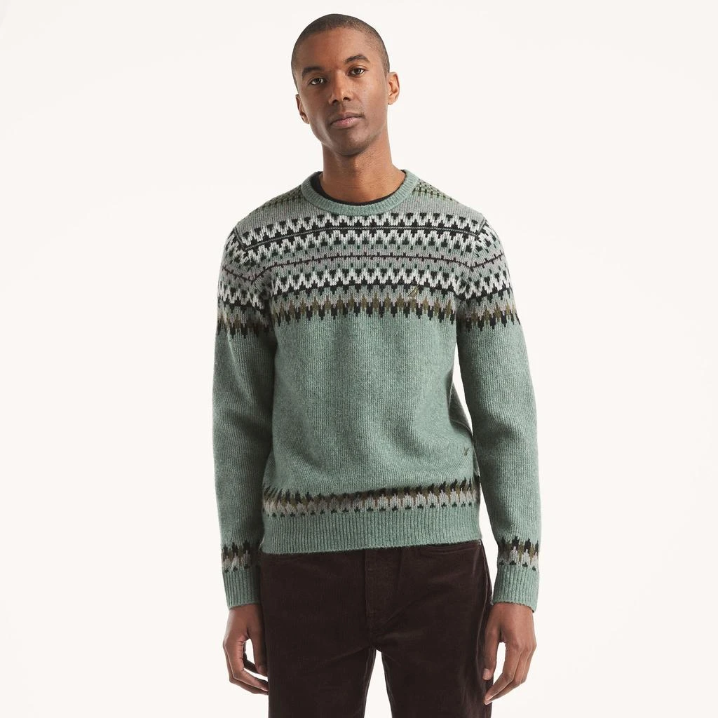 Nautica Mens Fair Isle Crewneck Sweater 4