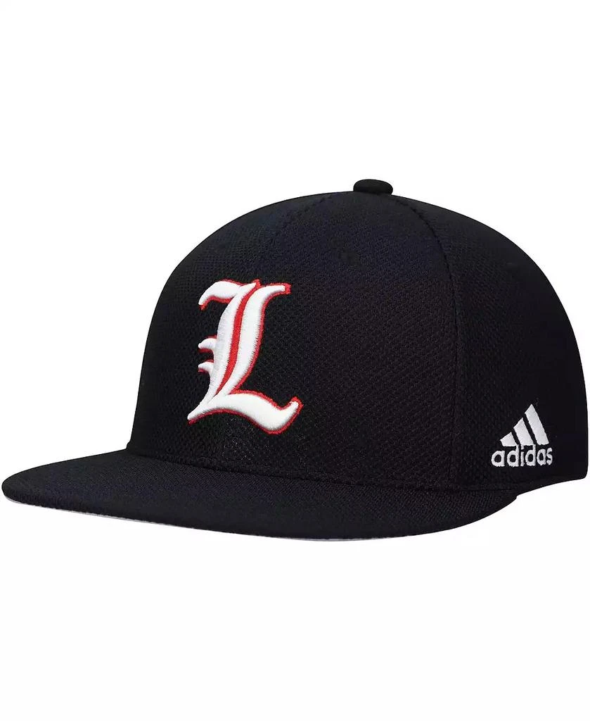 Adidas Men's Black Louisville Cardinals On-Field Baseball Fitted Hat 1