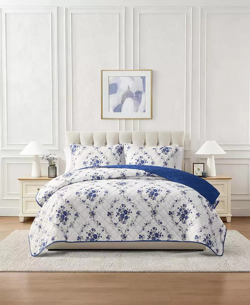 Chelsea Loft Pinsonic Floral Reversible 3-Piece Quilt Set