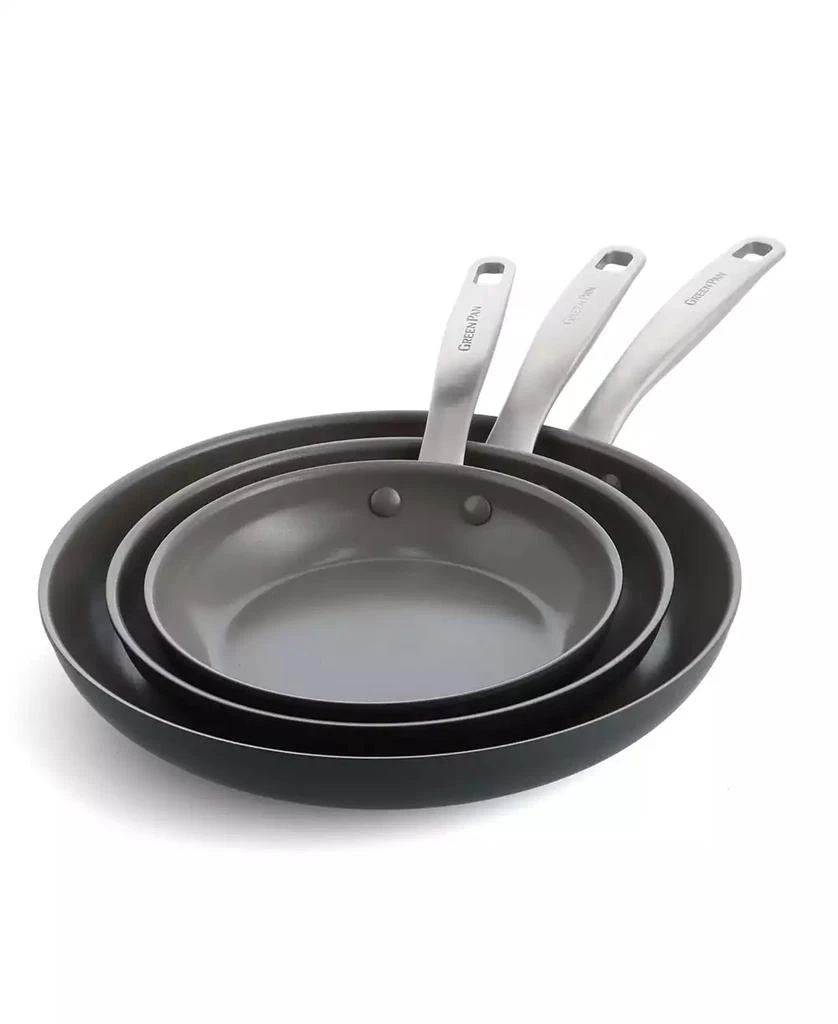 Greenpan Chatham Hard Anodized 3 Piece Frying Pan Set 1