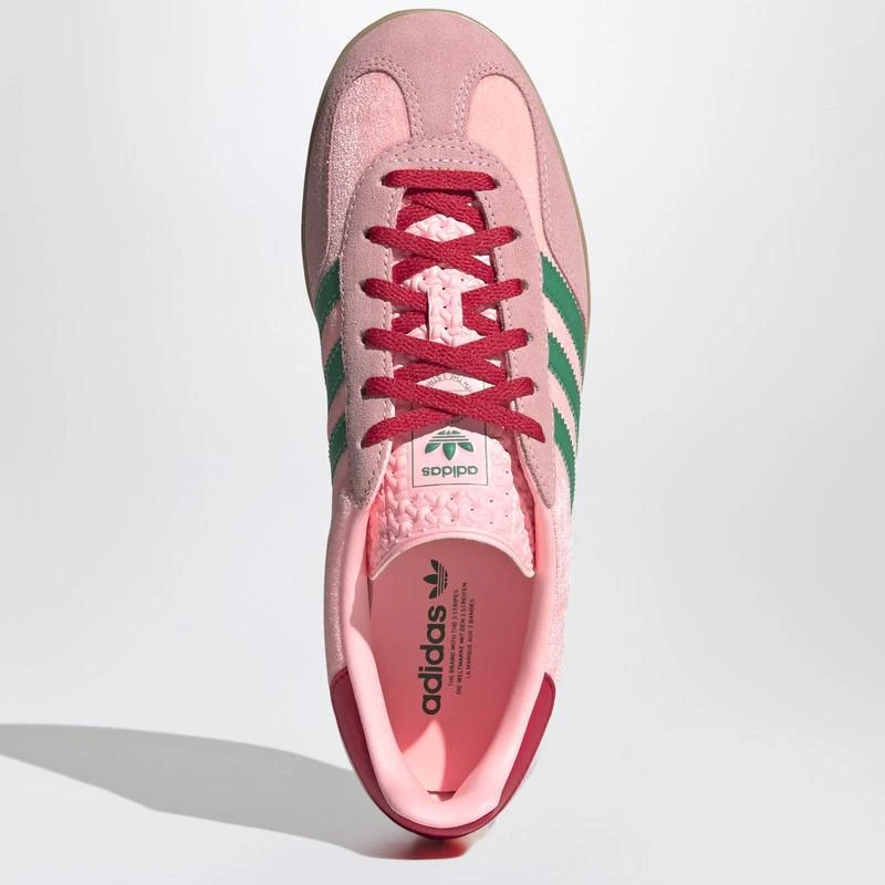 Adidas Gazelle Indoor Court Green/Glow Pink/Gum velvet Sneaker 3