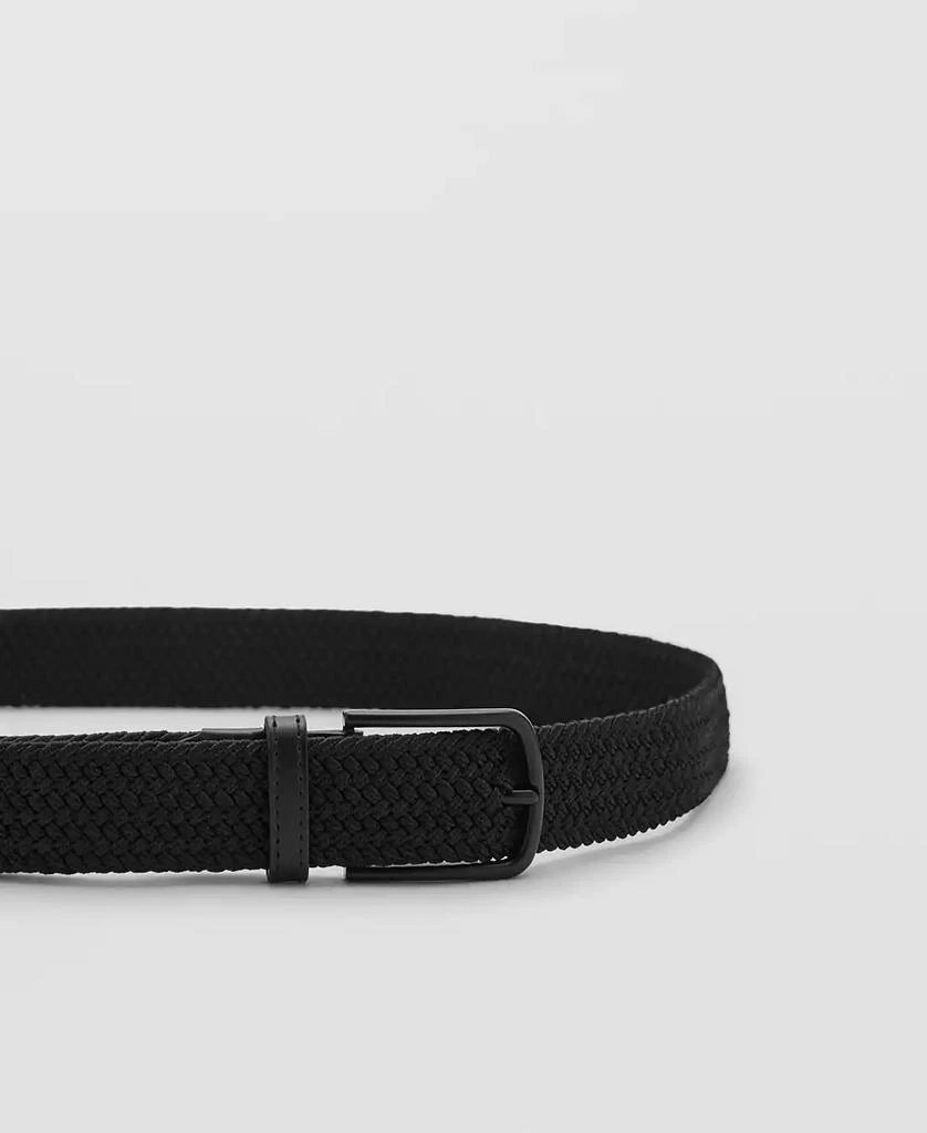 Mango Men
s Braided Elastic Belt 3