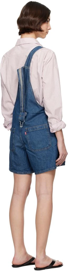 Levi
s Blue Utility Shortall Denim Overalls 3