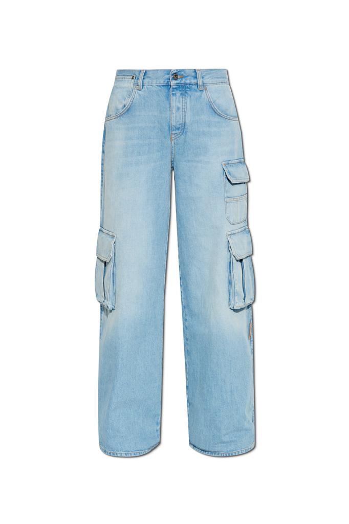 ボトムスその他 Off-White Blue wide cargo denim jeans Off-White Blue wide cargo denim jeans - Jeans - BeyondStyle