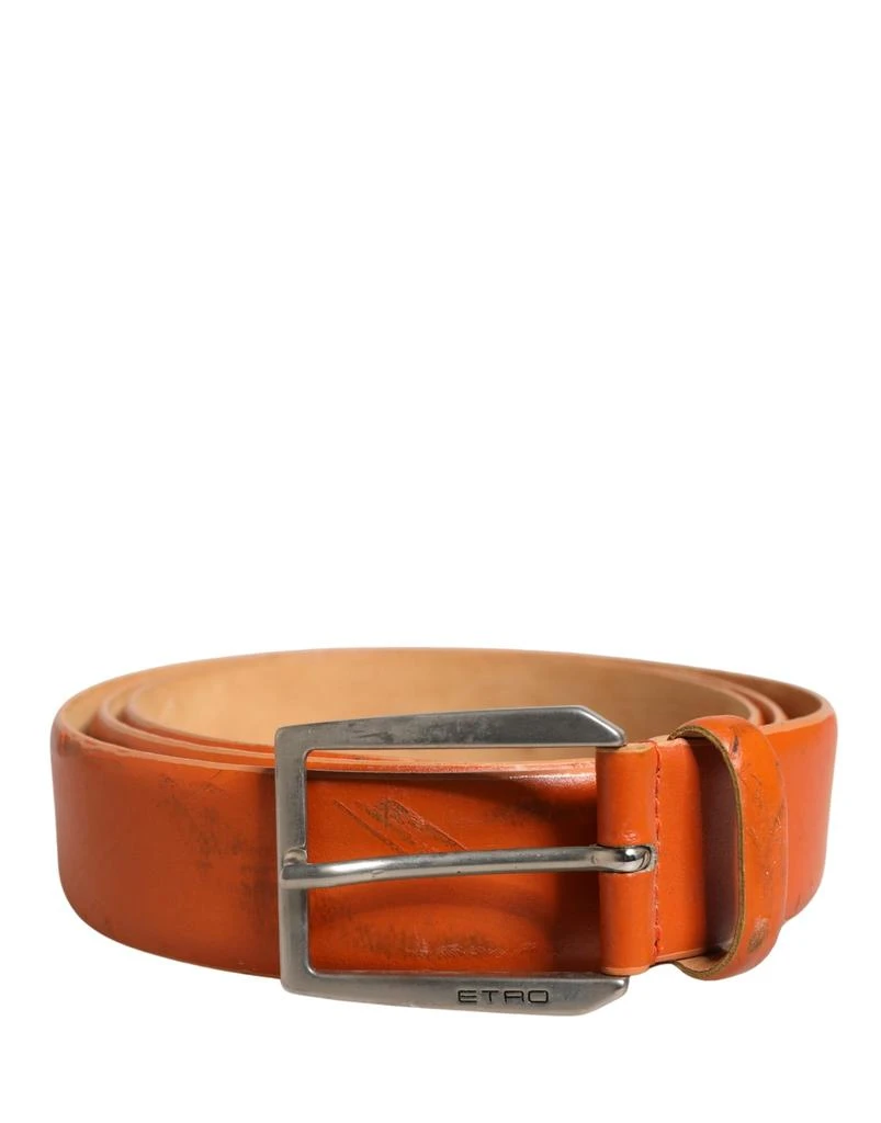 ETRO Genuine Leather Metal Buckle Waist Women
s Belt (Pre-Owned)