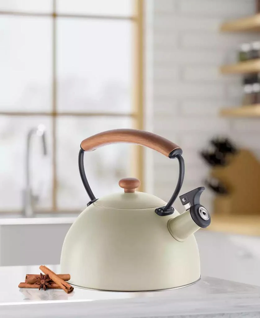 Oggi 2.5 Litre Whistling Tea Kettle with Wood Handle 2