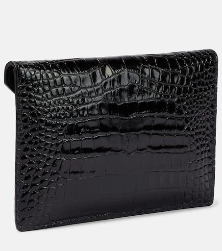 Vivienne Westwood Croc-effect leather clutch 4