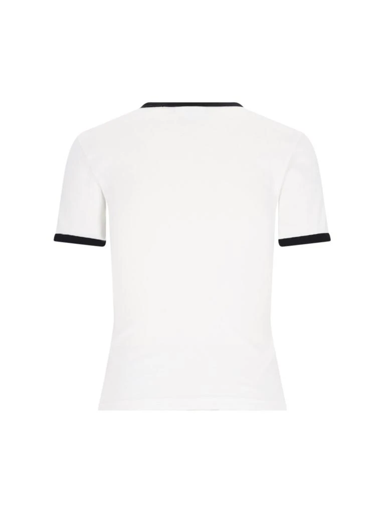 Courrèges Courrèges Logo Embroidered Crewneck T-Shirt 2