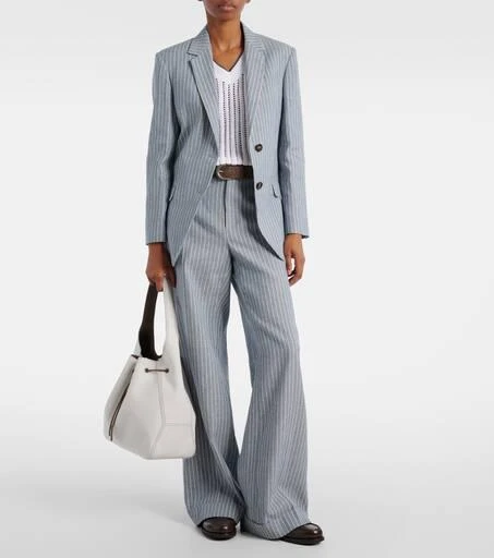 Brunello Cucinelli Foulard Large canvas bucket bag 5