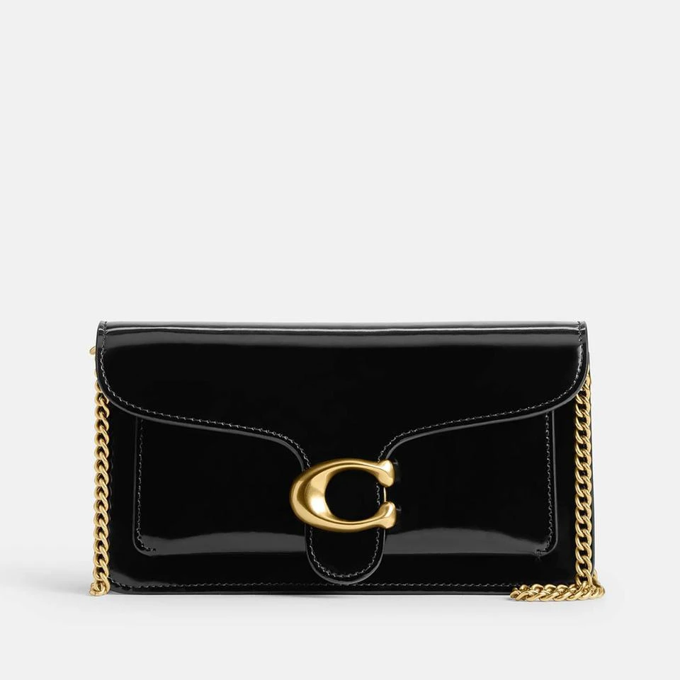 Coach Coach Tabby Spazzolato Leather Chain Clutch 1