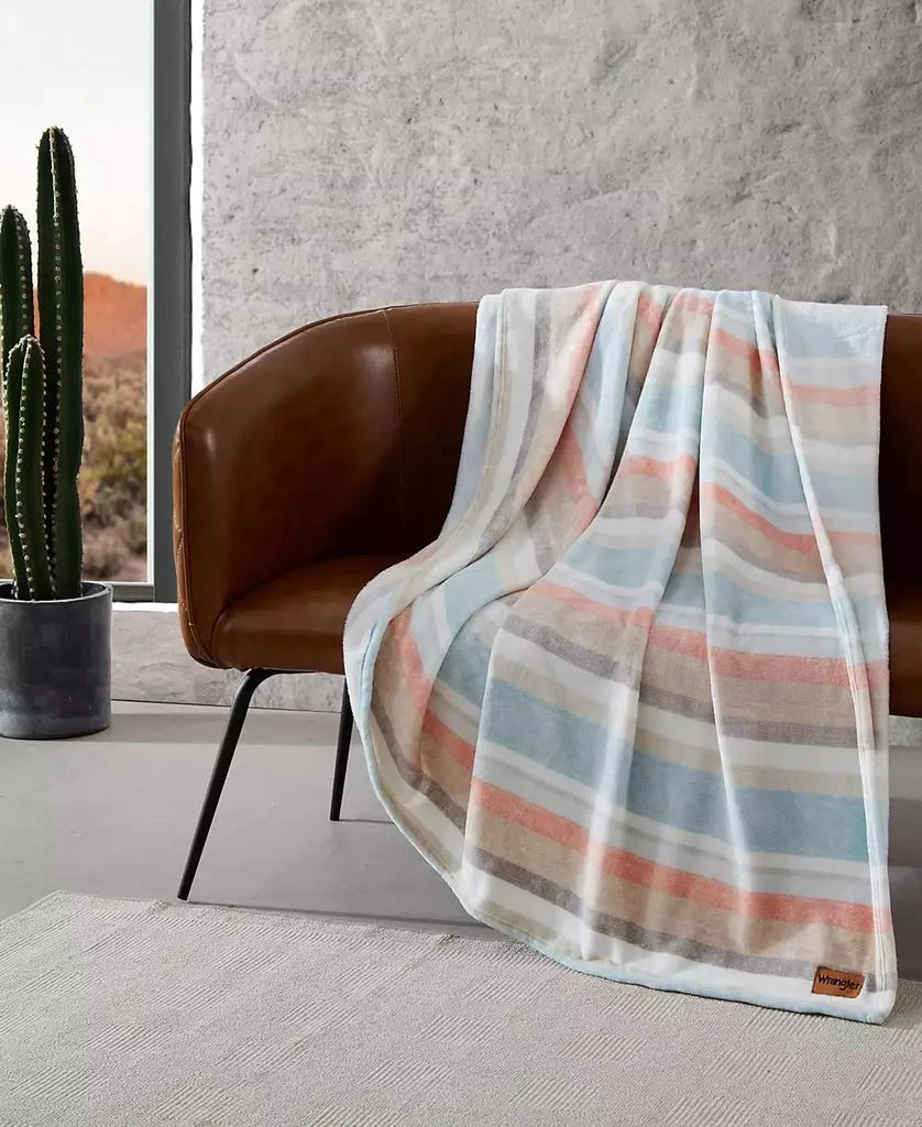 Wrangler Glen Canyon Stripe Ultra Soft Plush Blanket 3