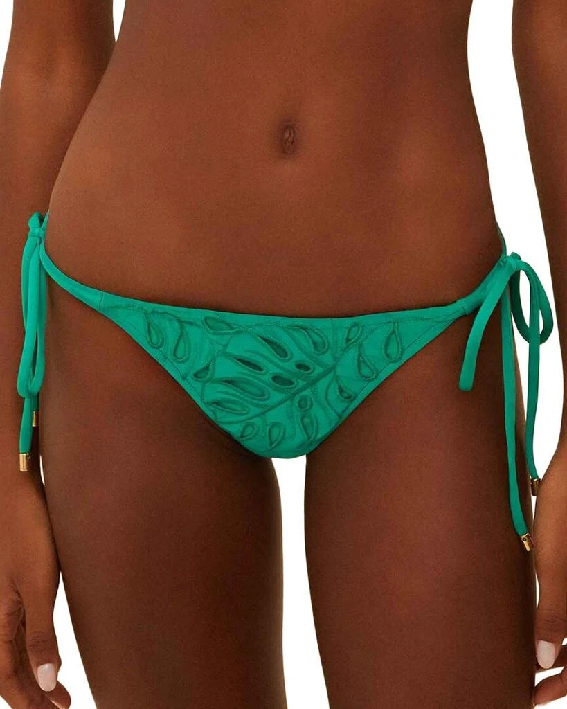 Farm Rio Monstera Eyelet Tie Side Bikini Bottom