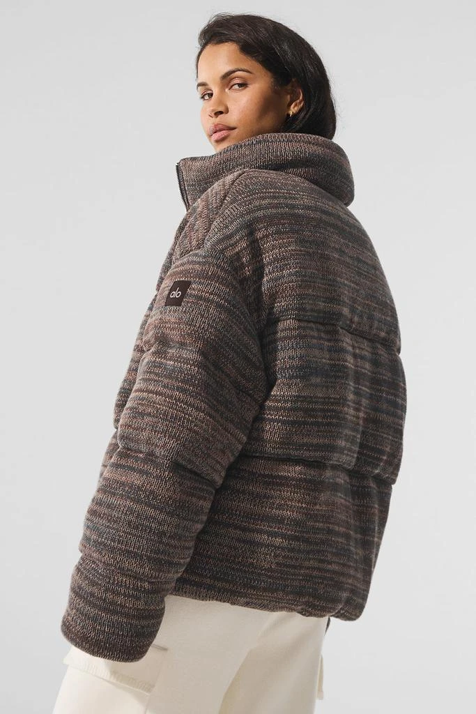 Alo Stage Sweater Puffer - Brown Multi 4