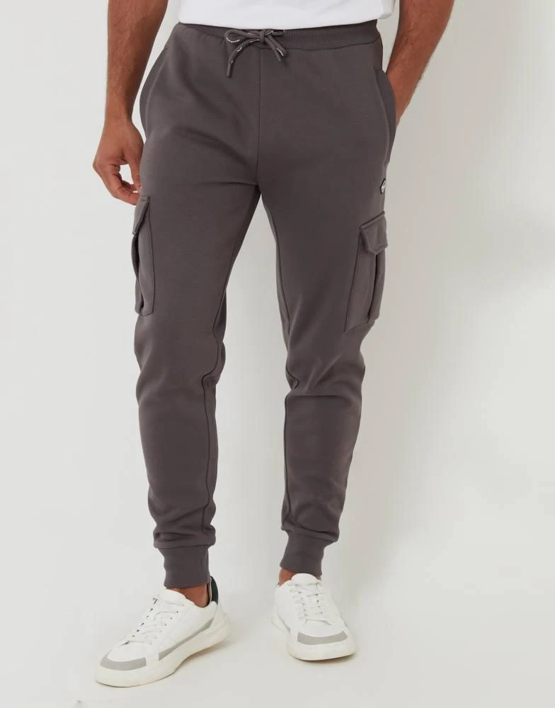 Threadbare Threadbare Cargo style joggers in dark grey