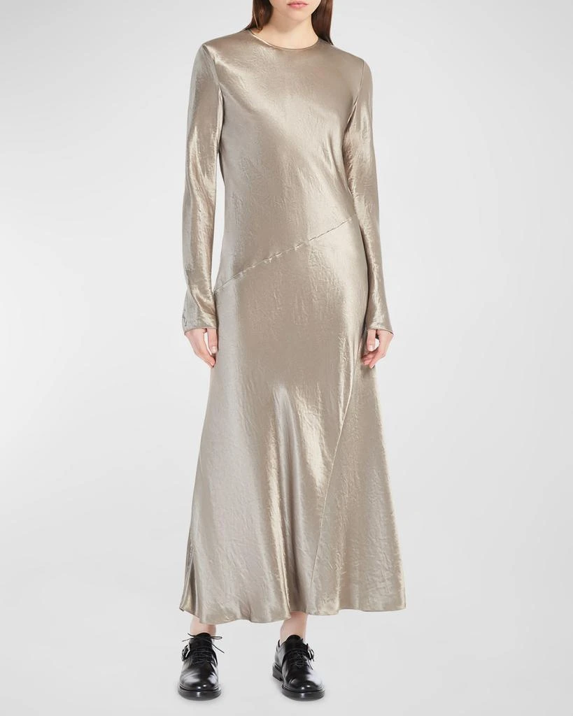 Max Mara Elogio A-Line Satin Maxi Dress 2
