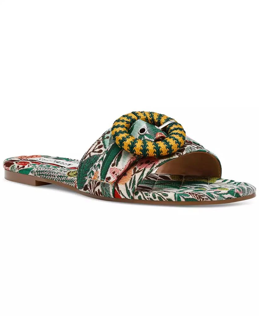 Steve Madden Women's Merla Raffia Buckle Slide Sandals 1