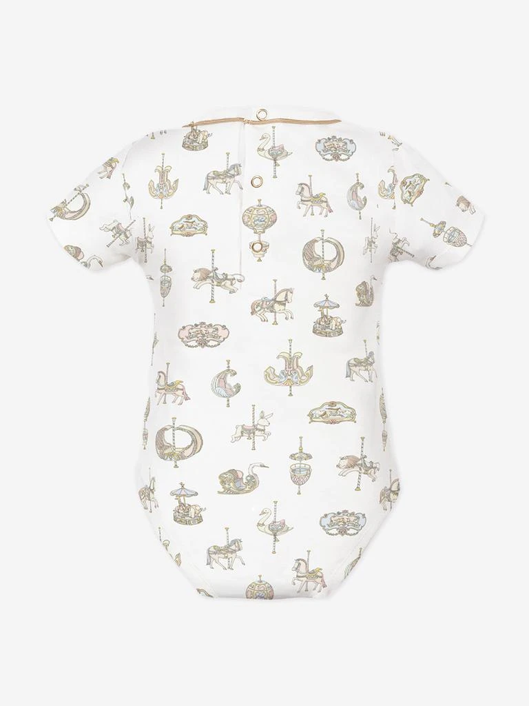 Atelier Choux Atelier Choux Baby Carousel Onesie in White 2