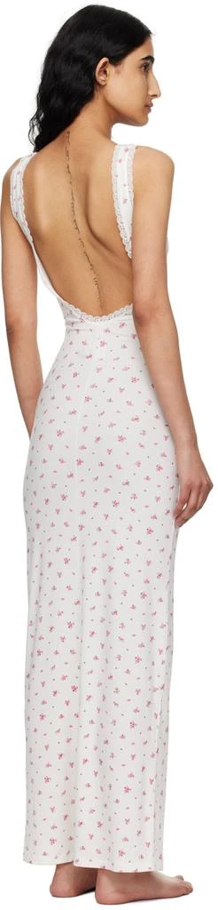 SKIMS White Soft Lounge Lace Scoop Neck Maxi Dress - Dresses & Skirts -  BeyondStyle