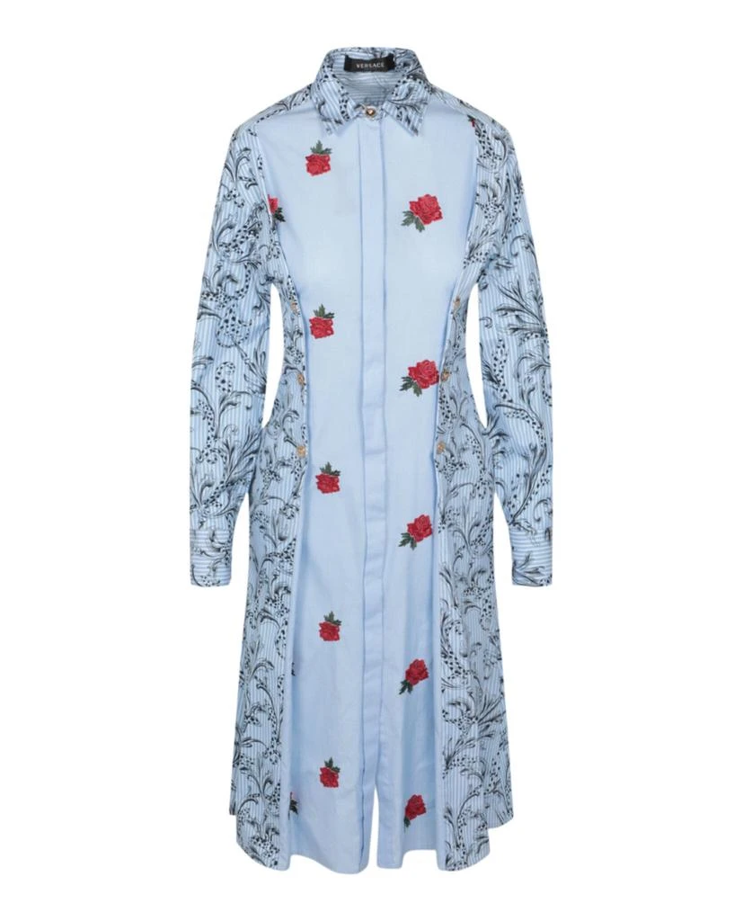 Versace Long Sleeve Collared Dress 1