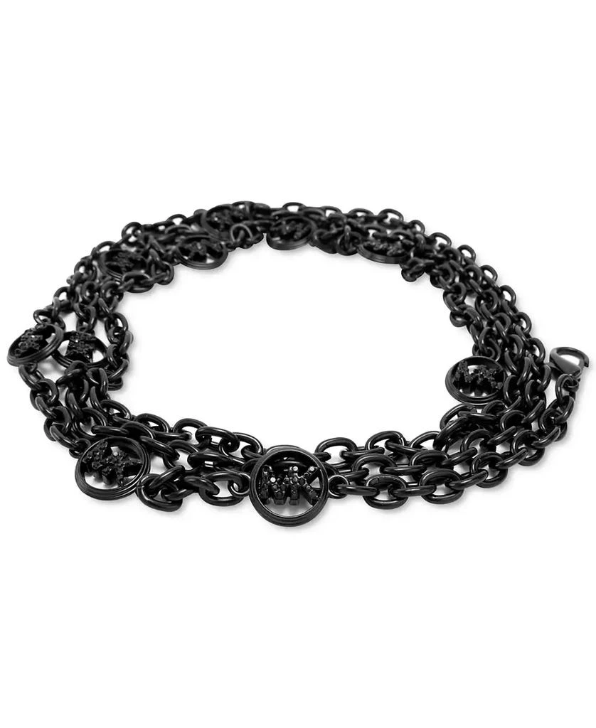 Michael Kors Women's Mini Chain Belt with Pave Logos 4