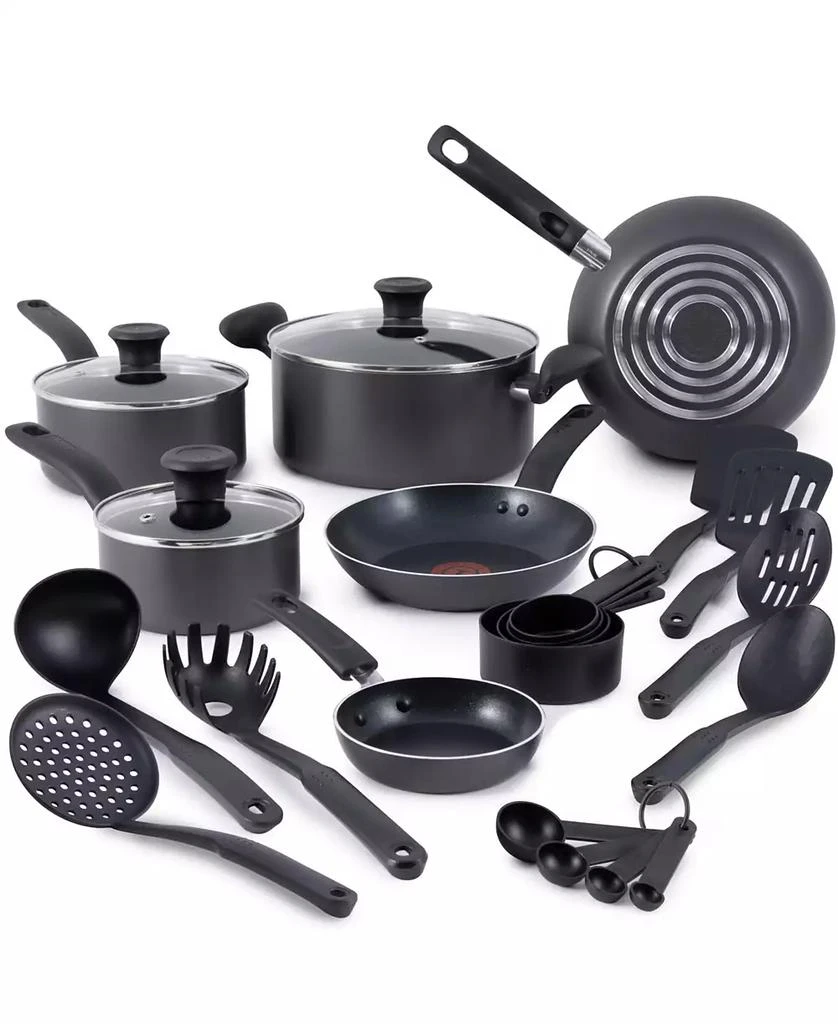 T-Fal Initiatives Aluminum Nonstick 18PC Cookware Set