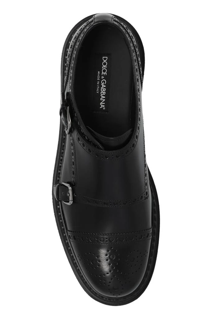 Dolce & Gabbana Leather shoes with decorative perforation 6