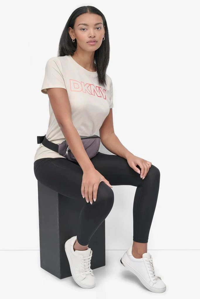 DKNY OMBRE OUTLINE LOGO CREW NECK TEE 4