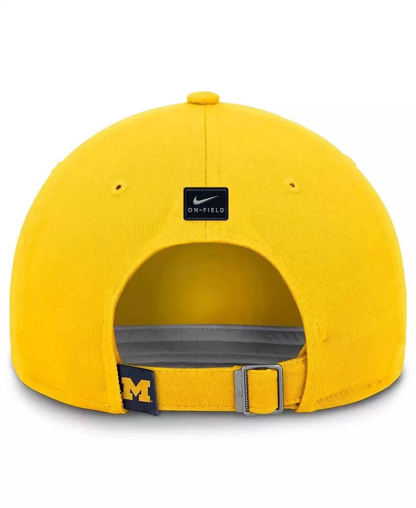 NIKE Men's Maize Michigan Wolverines Club Adjustable Hat 4