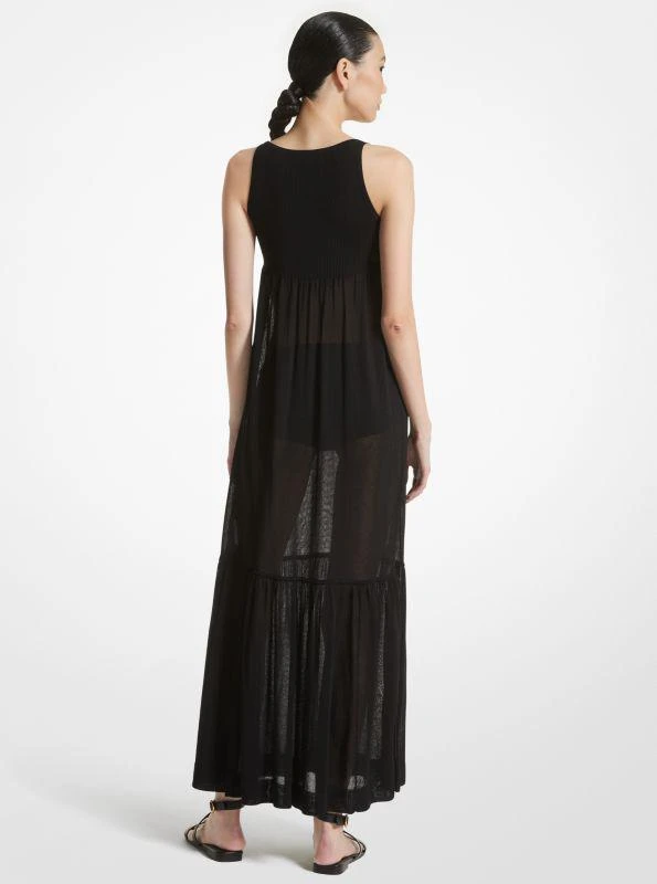 Michael Kors Tulle Viscose Blend Tiered Dress 2