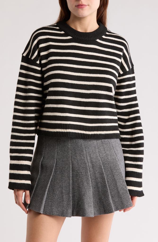Elodie Stripe Crop Sweater