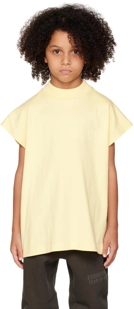 Essentials Kids Yellow Muscle T-Shirt 1