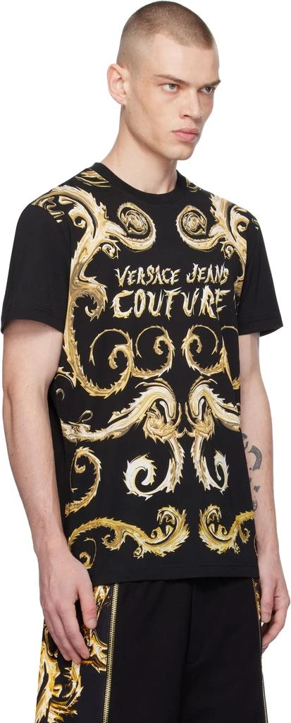 Versace Black Chromo Couture Slim-Fit T-shirt 2