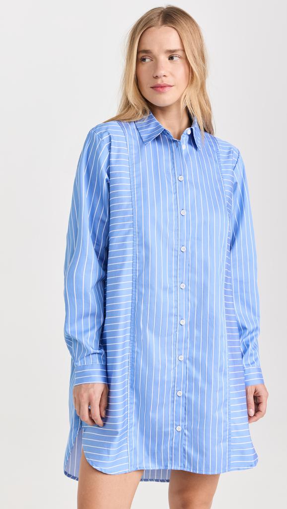 Nation LTD Marni Oversized Button Up Mini Dress