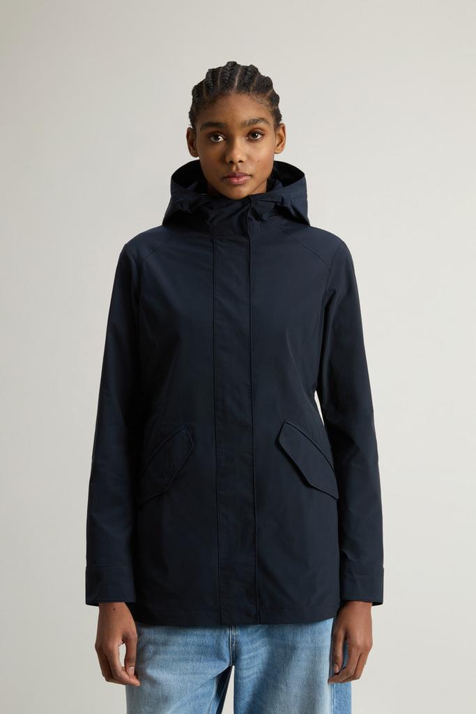 Woolrich Summer Parka in Urban Touch - Women - Blue