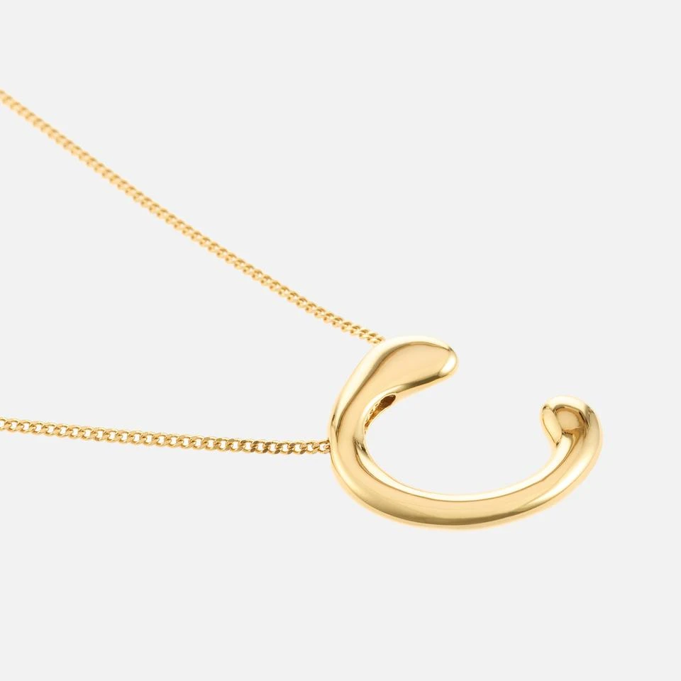 ASTRID & MIYU Astrid & Miyu Initial Bold 18K Gold-Plated Necklace 3