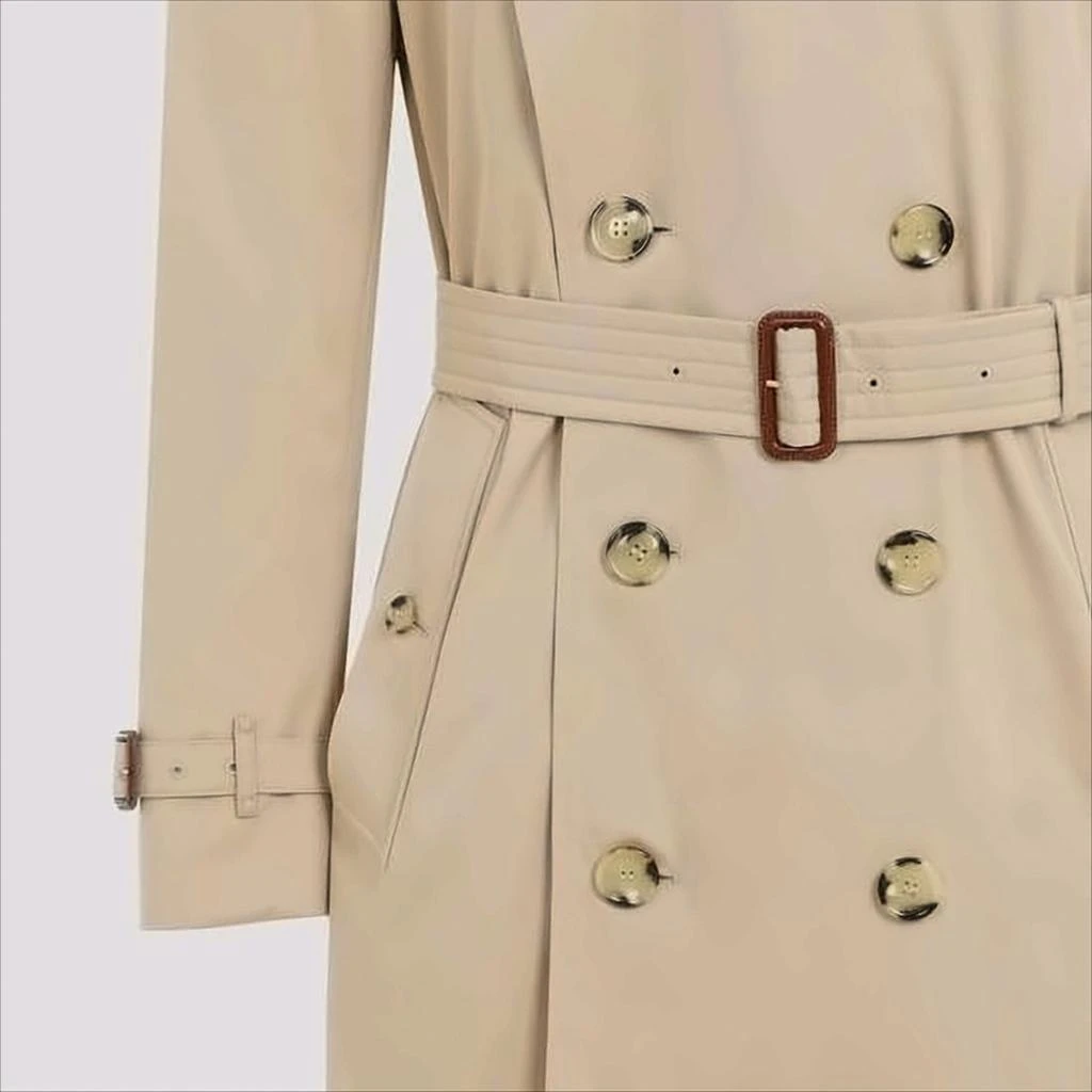 Burberry Double-Breasted Cotton Trench Coat 3