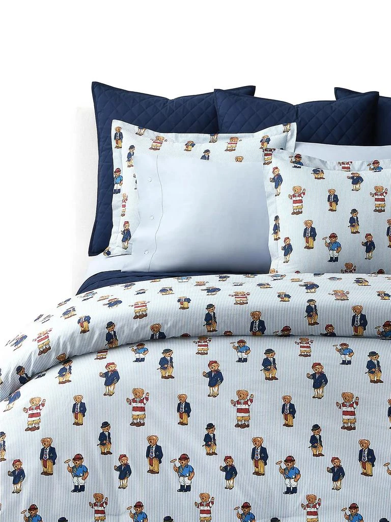 Ralph Lauren Teddy Bear Stripe 3-Piece Duvet Cover Set 2