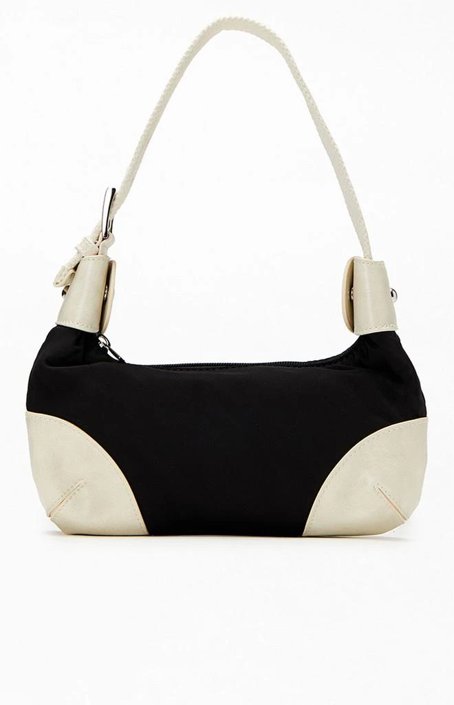 John Galt Black & White Shoulder Bag 1