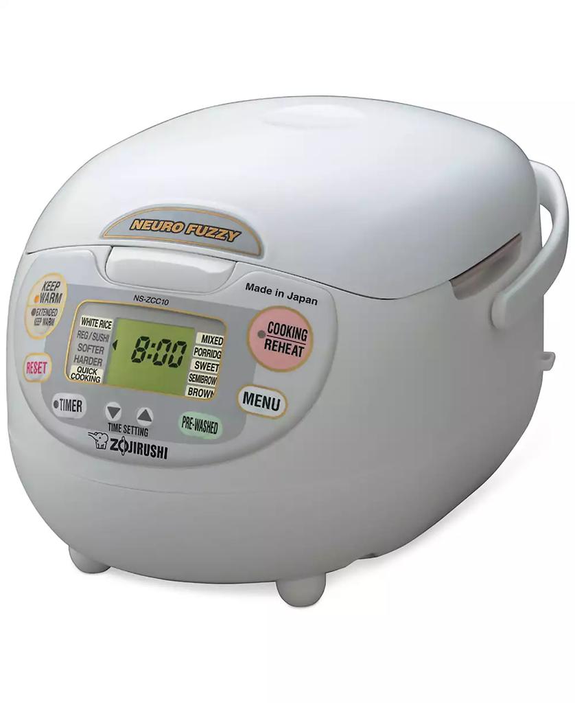 Zojirushi NS-ZCC10WZ Neuro Fuzzy® 5.5-cup Rice Cooker & Warmer