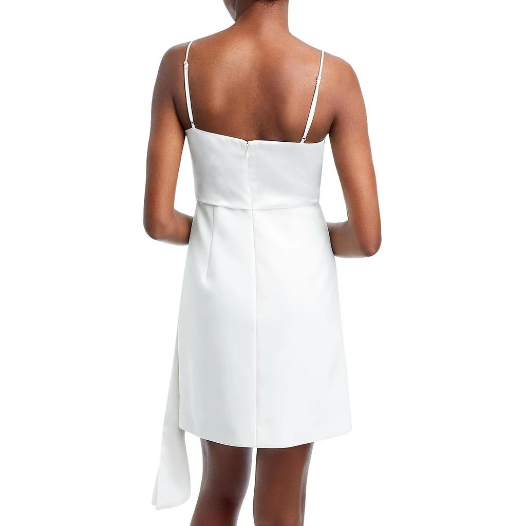 Cinq a Sept Womens Draped Tie Wool Mini Dress 2