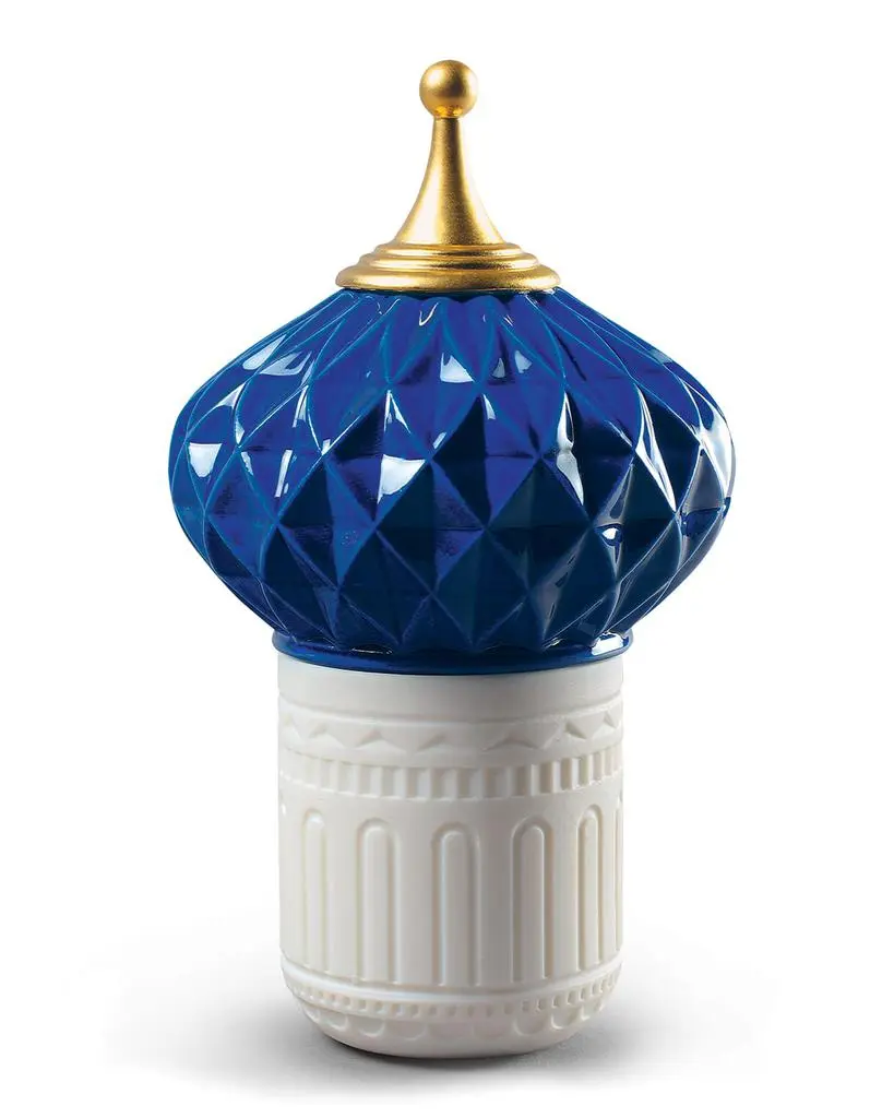 Lladro Blue Spire 1001 Lights Candle