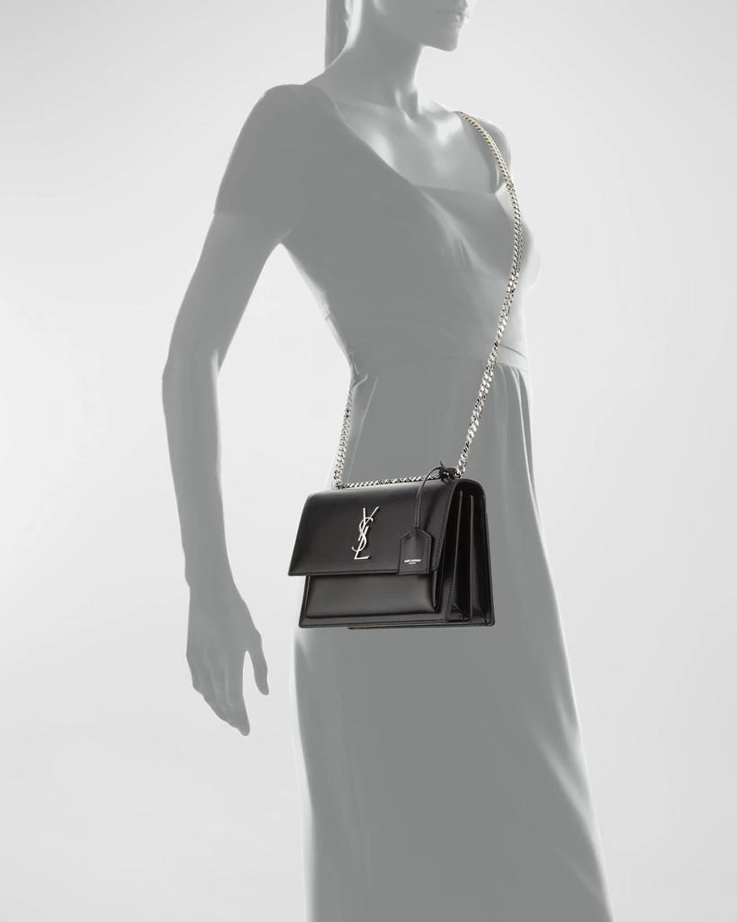 Yves Saint Laurent Sunset Medium YSL Crossbody Bag in Smooth Leather 4