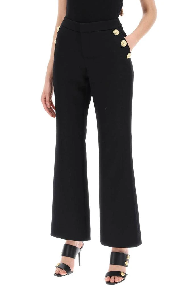 Balmain flared pants with embossed buttons 4