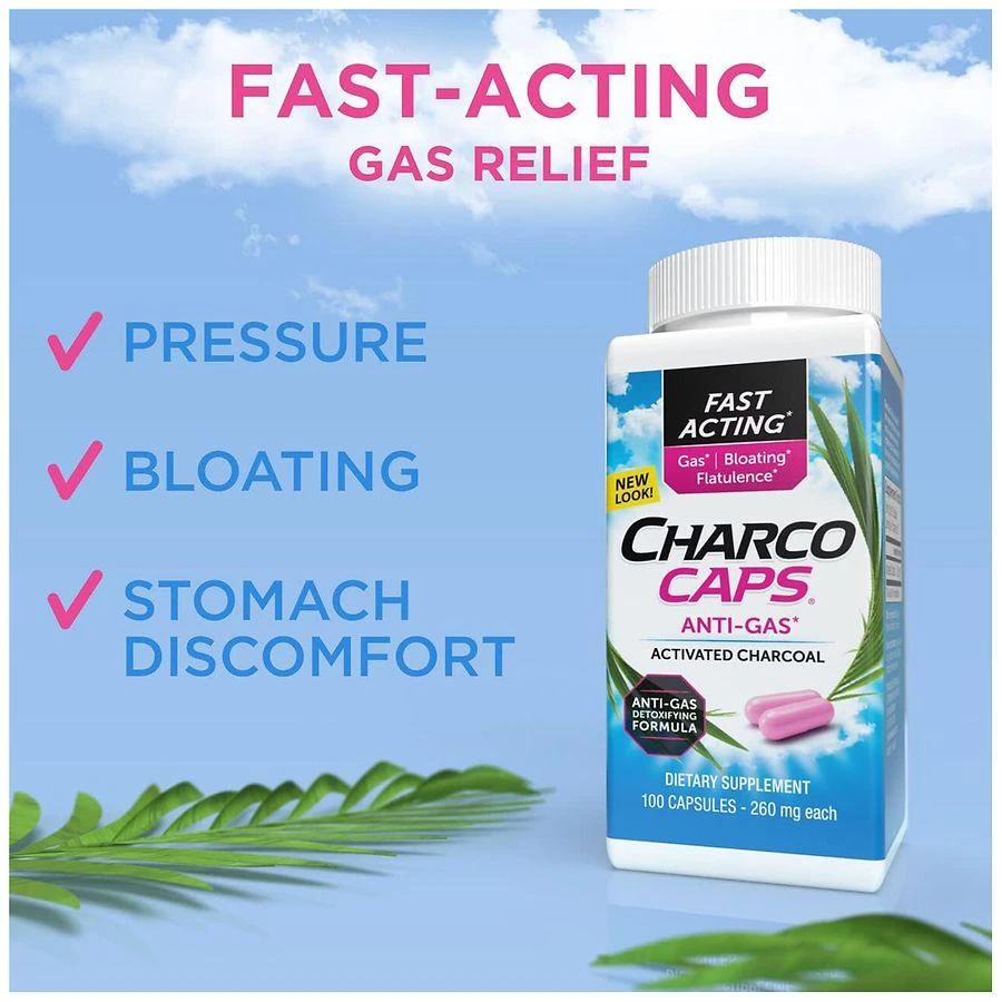CharcoCaps Activated Charcoal Detox & Digestive Relief 7