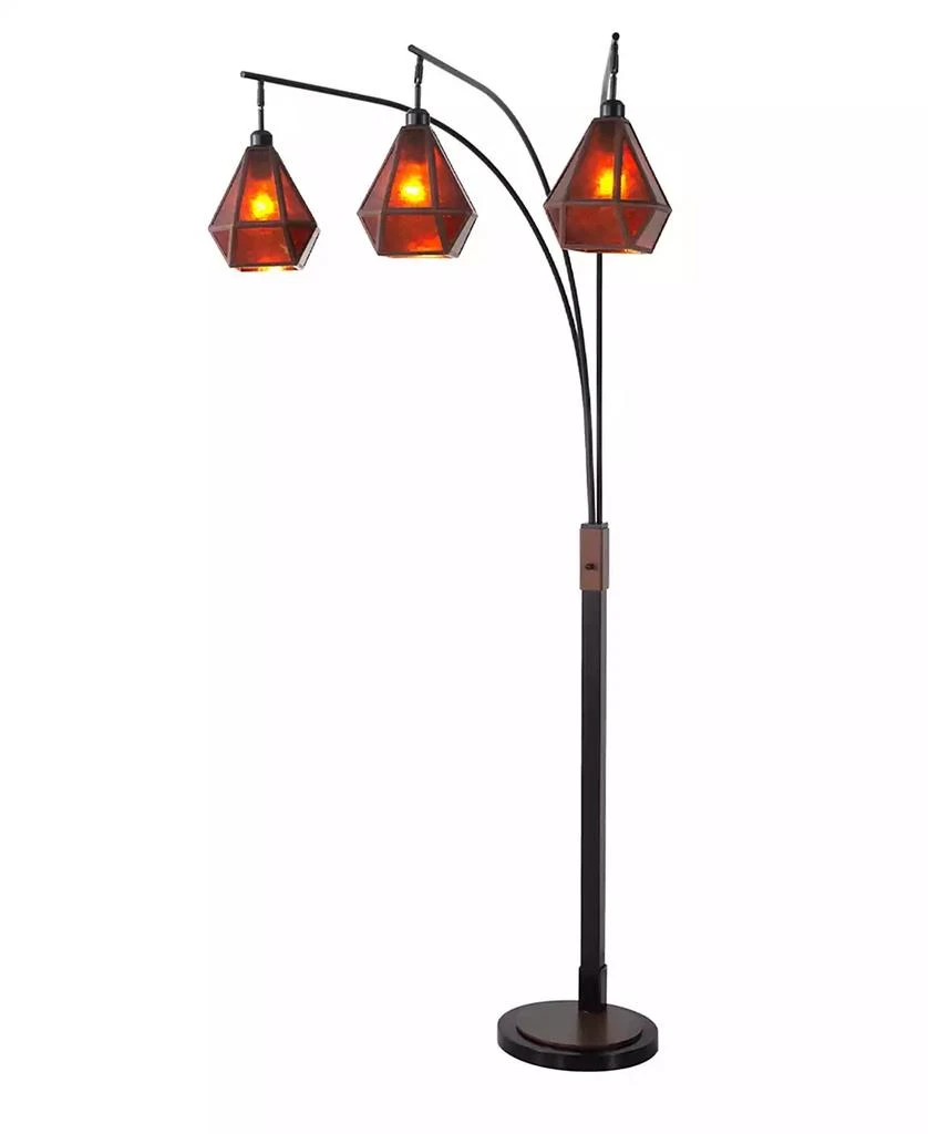 NOVA of California Artifact 86" 3 Light Switch Arc Floor Lamp