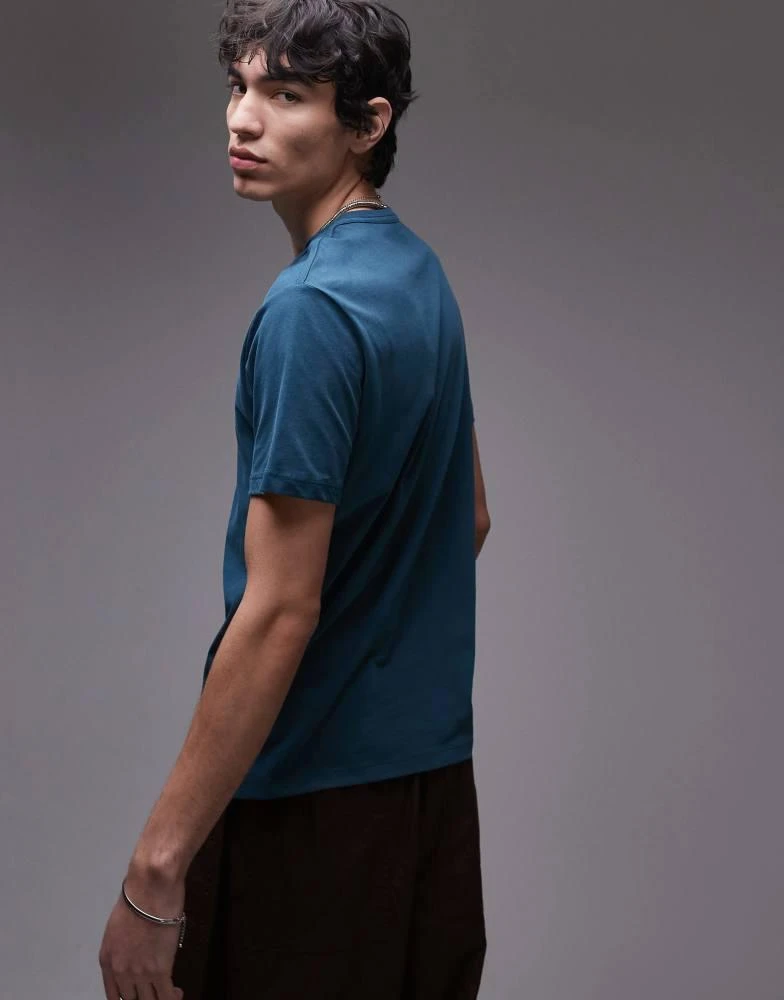 ALL SAINTS AllSaints Brace brushed cotton t-shirt in cove green 4